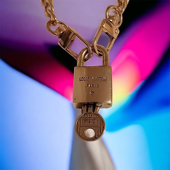 Vintage Louis Vuitton #219 & #217 lock and key on unbranded necklace $125 each - Picture 2 of 4